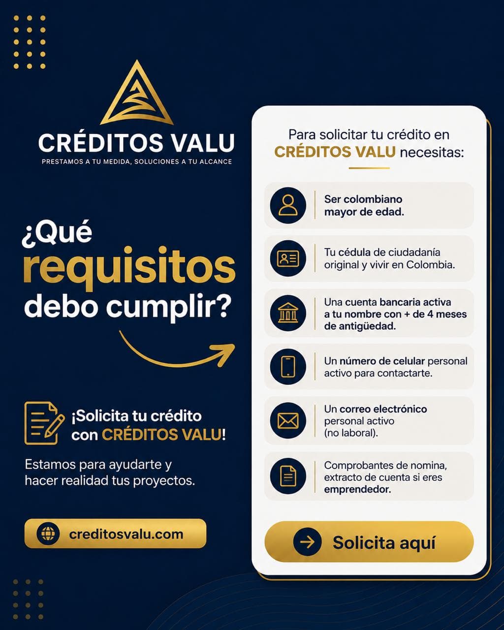 Créditos Valu experiencia 1