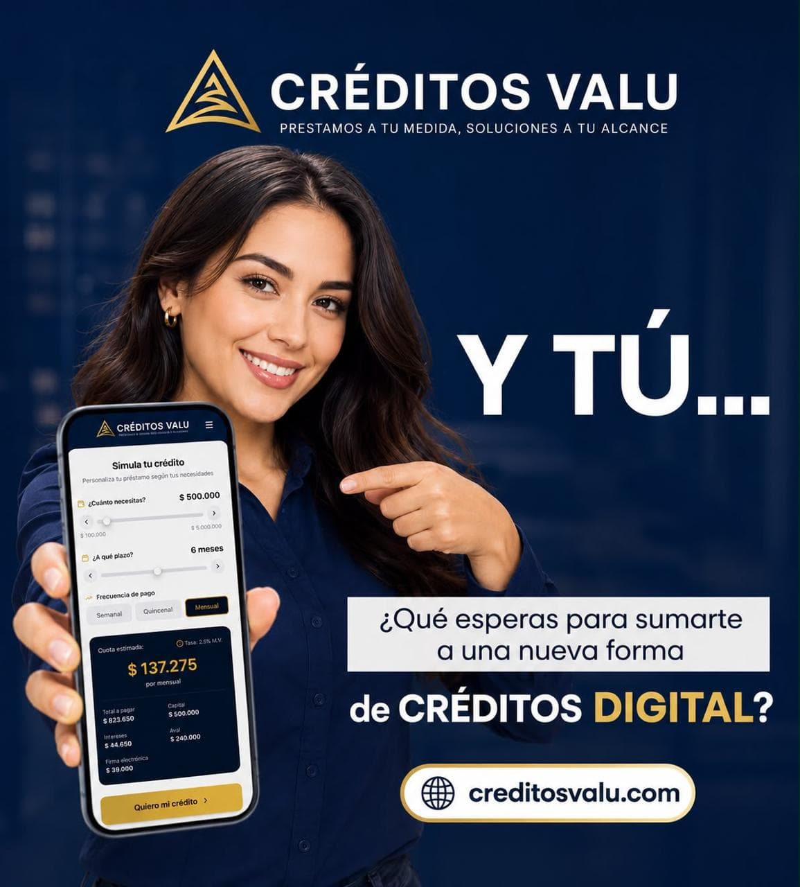 Créditos Valu experiencia 15